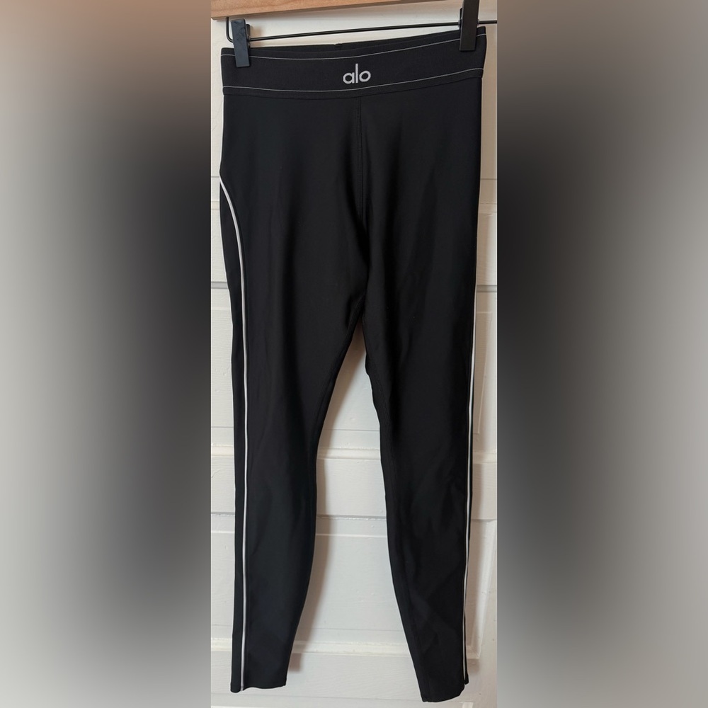 Alo Airlift High-Waist Suit Up Legging Black/White Sz S - Picture 2 of 8